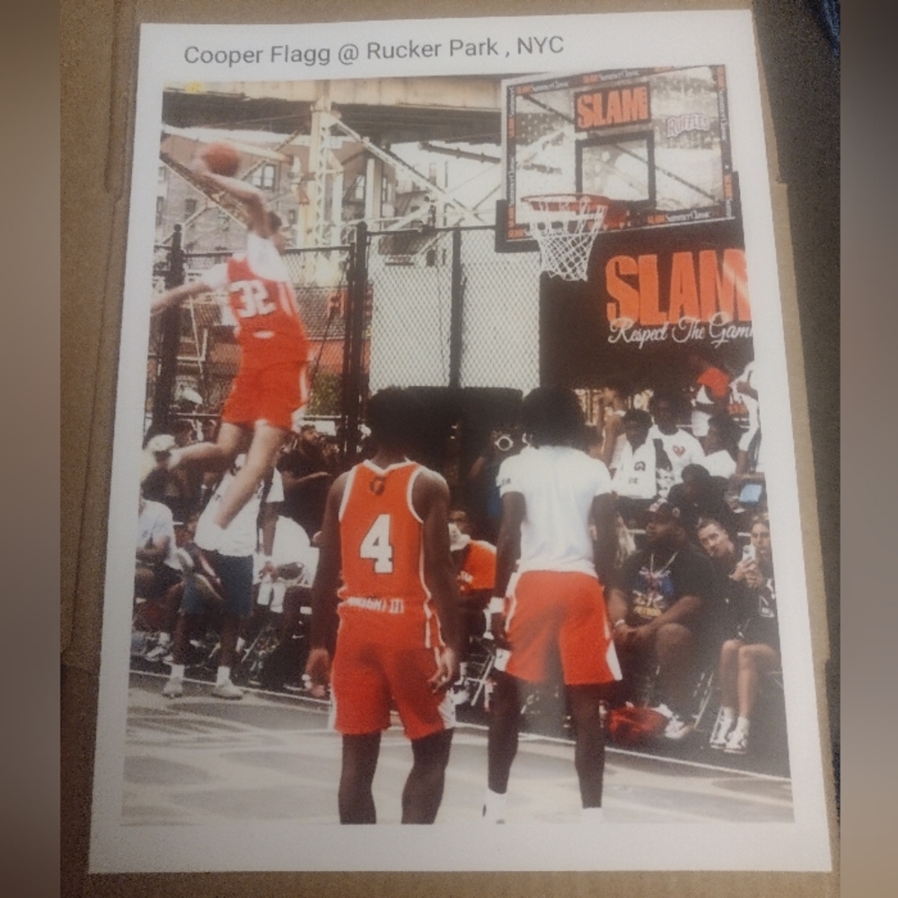 NEW!💯 COOPER FLAGG RUCKER PARK & DUKE COLOR ART 8.5x11 POSTER BUNDLE SET!🔥